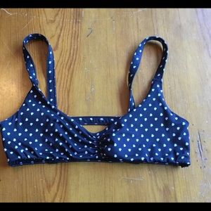 NATIVE INTIMATES Bikini Top Navy w/Hearts